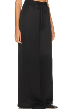 Pleat Front Wide Leg Pants