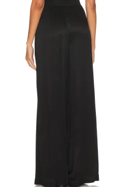 Pleat Front Wide Leg Pants