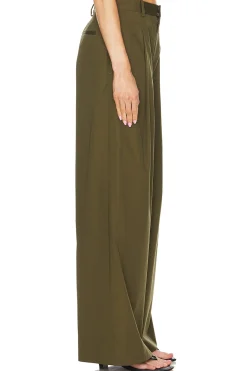 Pleated Wide Leg Pant