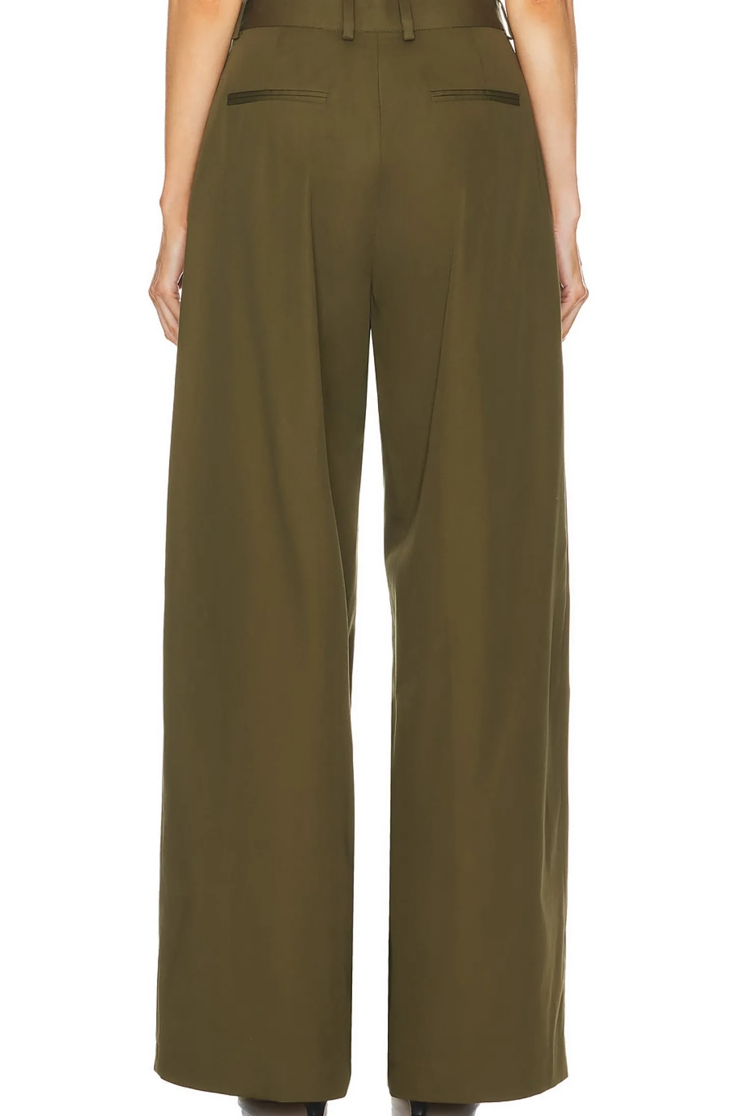 Pleated Wide Leg Pant