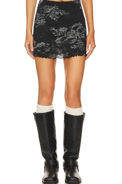 Poppy Mesh Mini Skirt