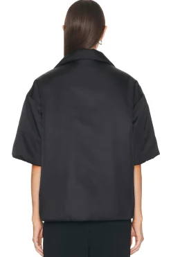 Prada Nylon Short Sleeve Padded Jacket