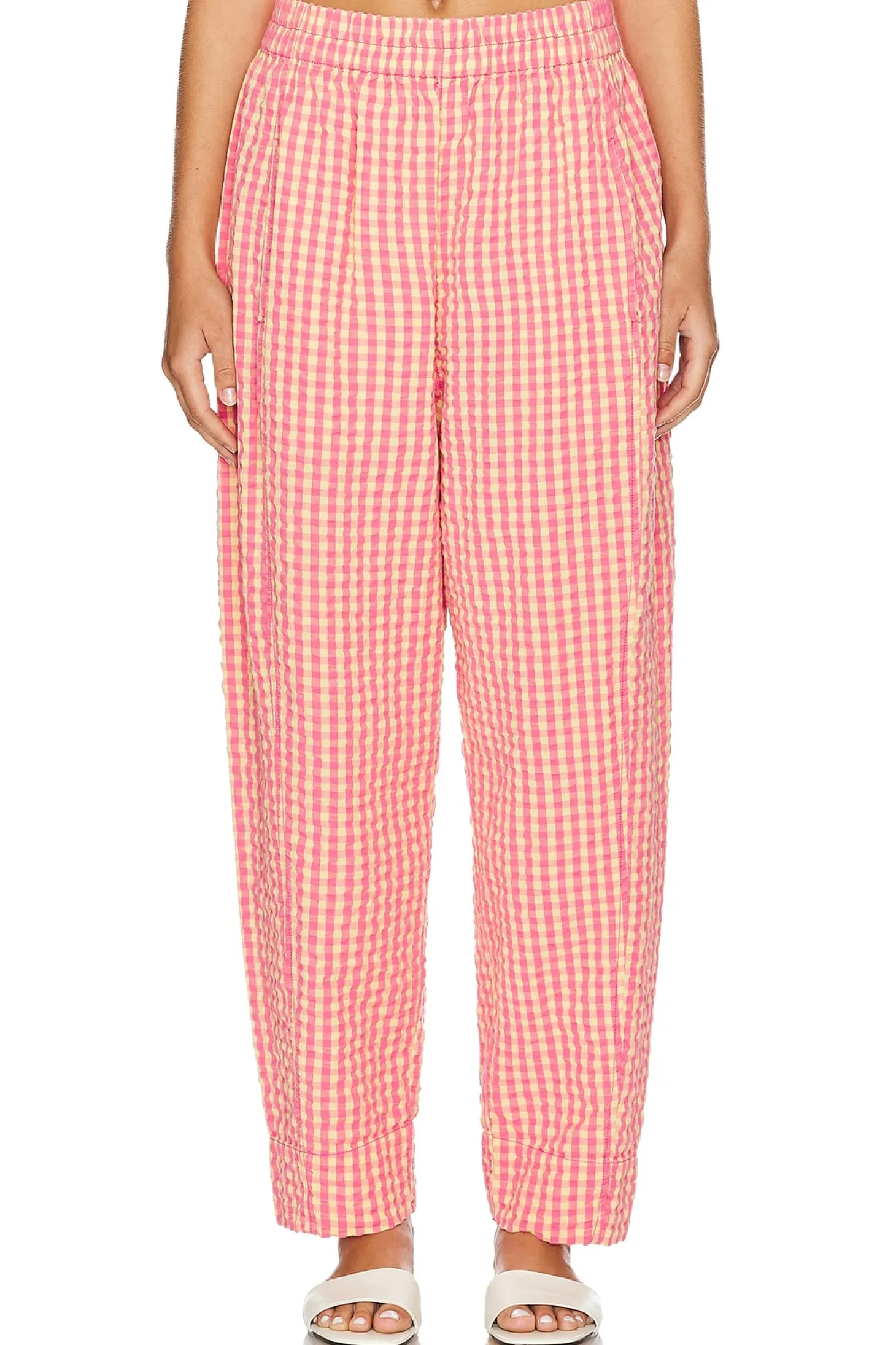 Preppy Poplin Gingham Pants