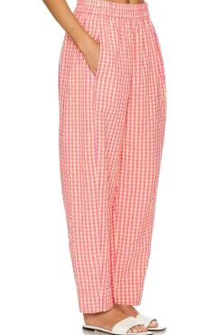 Preppy Poplin Gingham Pants