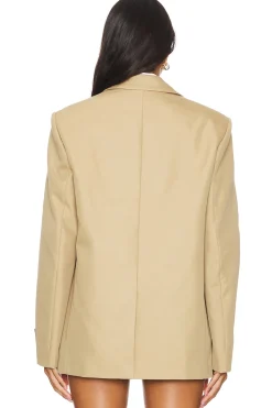 Prestyled Oversized Boxy Blazer W/ Poplin Dickie
