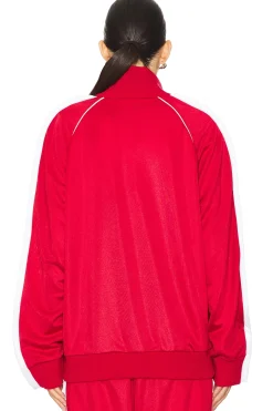 Puffy Piping Angel Track Sweatshirt