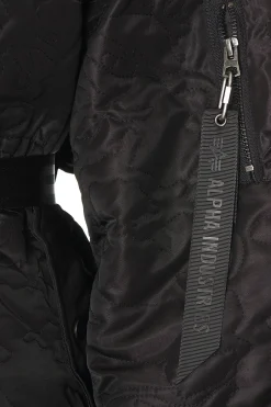 Quilted Belted Ma-1 Flight Jacket