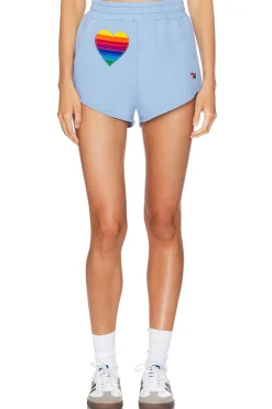 Rainbow Heart Stitch Lounger Short