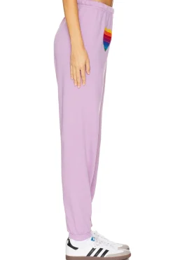 Rainbow Heart Stitch Sweatpant