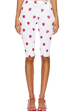 Raspberry Print Biker Shorts