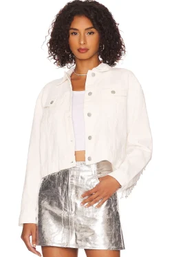 Raya Rhinestone Fringe Jacket