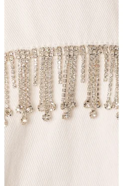 Raya Rhinestone Fringe Jacket