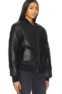 Reversible Faux Leather Ma-1