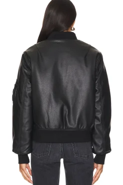 Reversible Faux Leather Ma-1