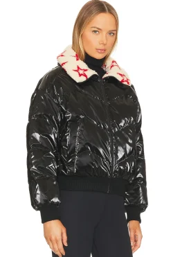 Reversible Metallic Faux Shearling Jacket