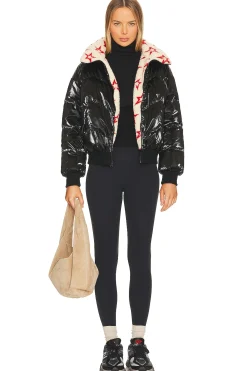 Reversible Metallic Faux Shearling Jacket