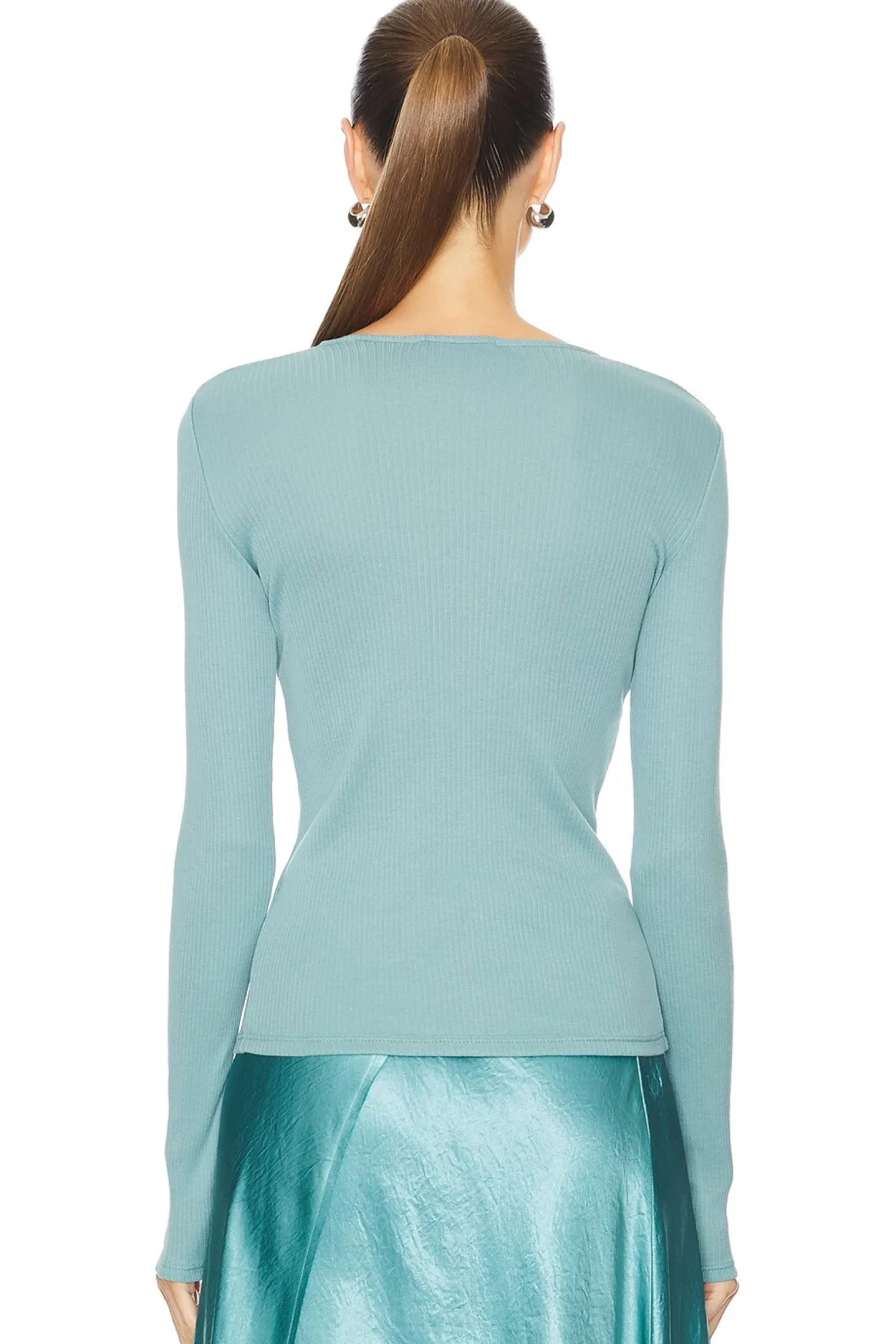 Rib Long Sleeve Crew