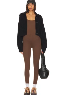 Rib Maternity Unitard