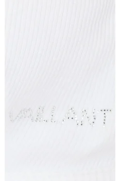 Ribbed Jersey Bra With Asymmetric Lace Trim