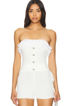 Rosie Ruffle Knit Tube Top