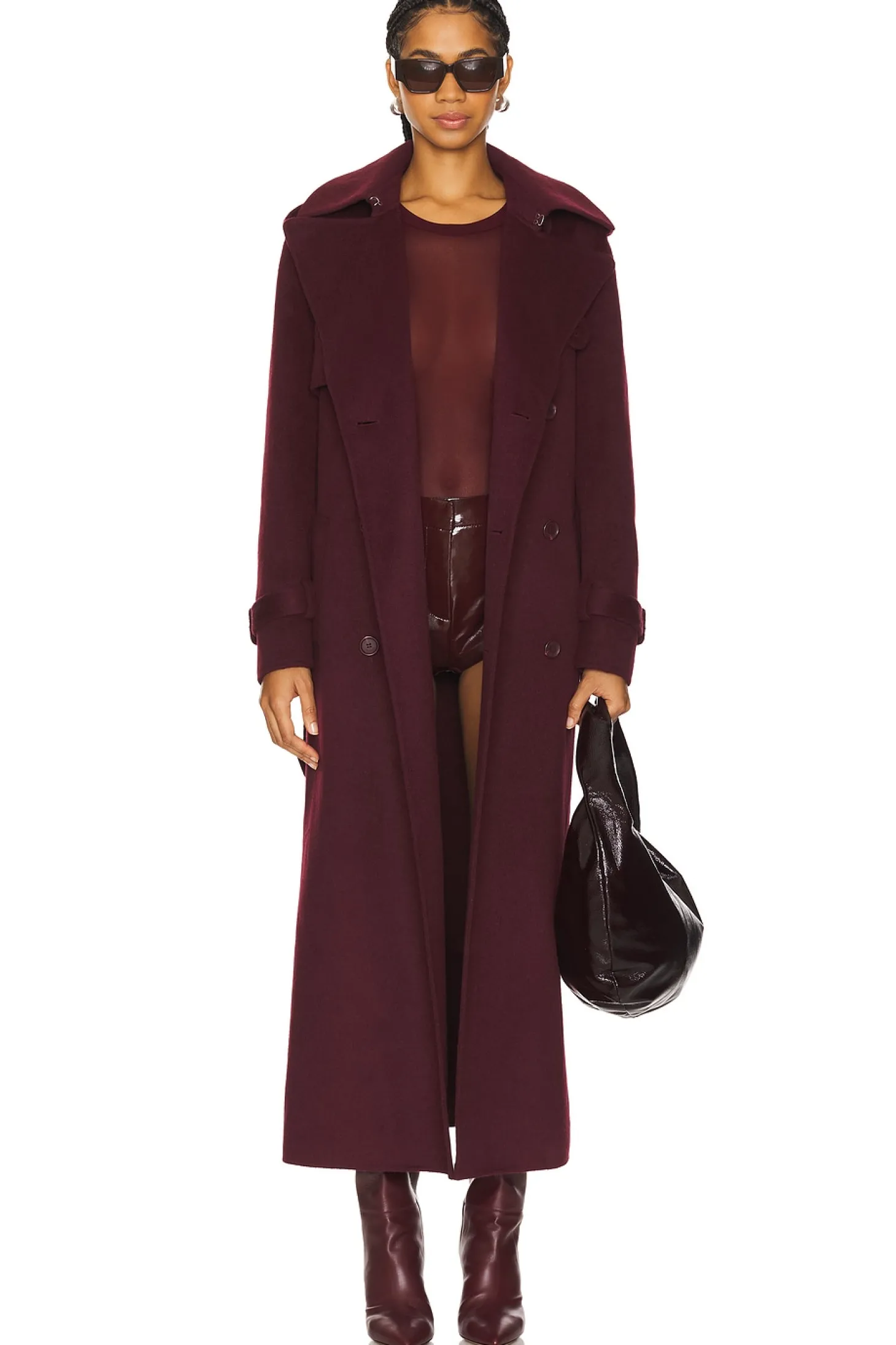Rumi Belted Long Coat