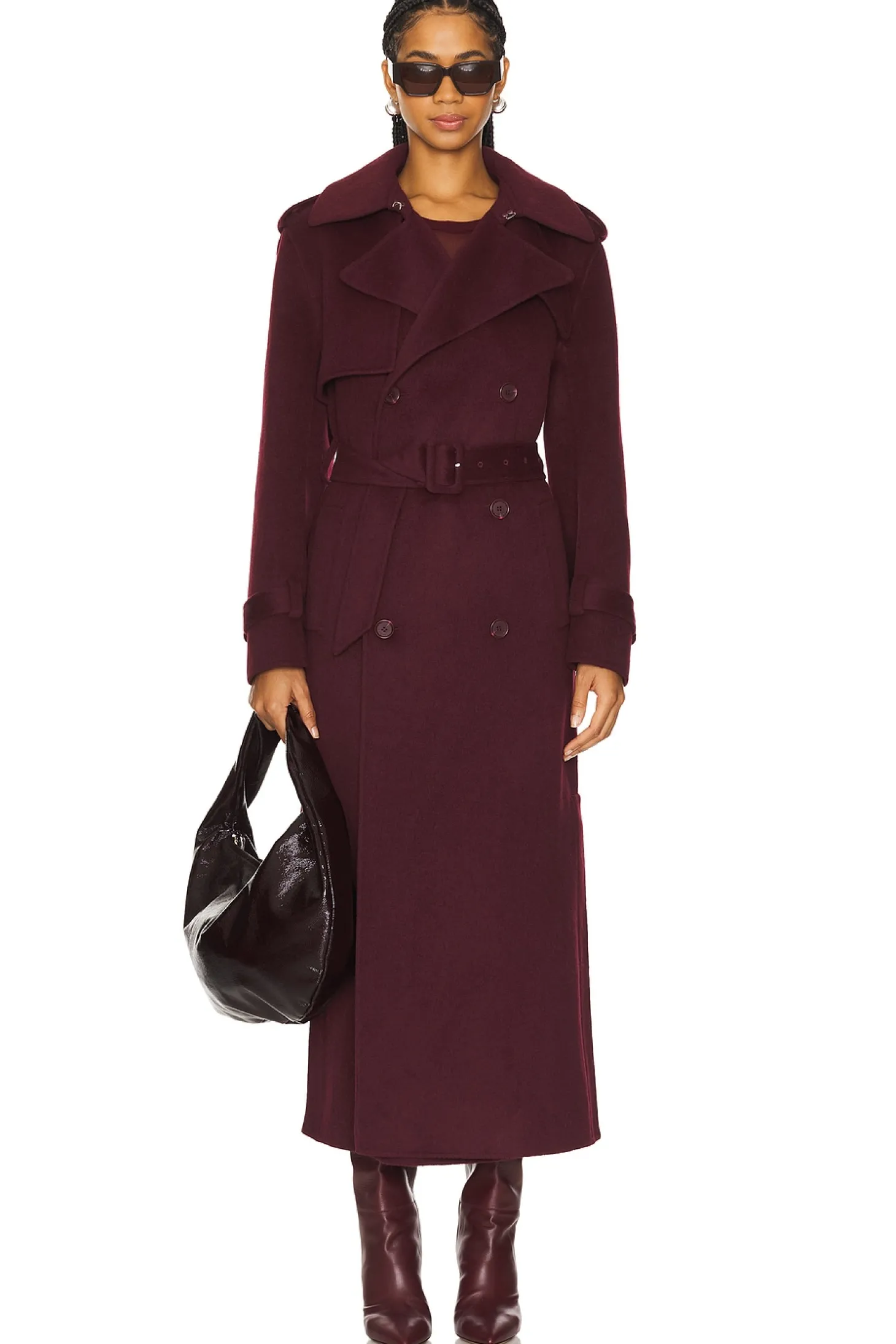 Rumi Belted Long Coat