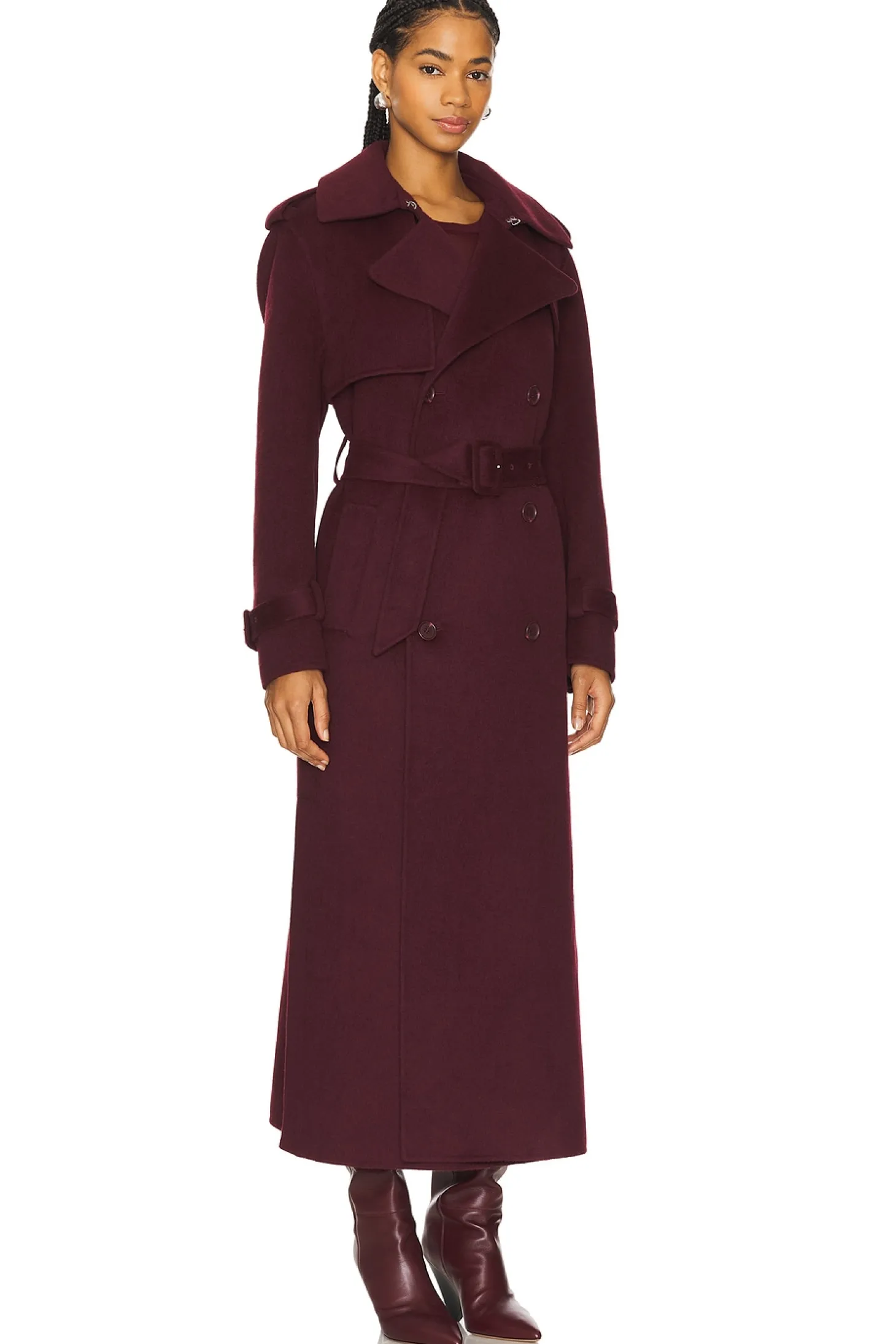 Rumi Belted Long Coat