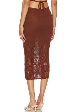 Sachi O Ring Midi Skirt