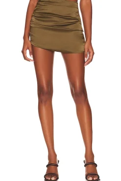 Sapo Silk Mini Skirt