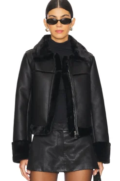 Sasha Faux Leather Jacket