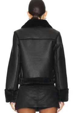 Sasha Faux Leather Jacket