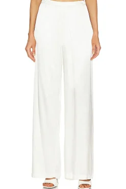 Satin High Waist Wide Leg