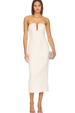 Sequin Boucle Midi Dress