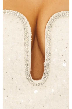 Sequin Boucle Midi Dress