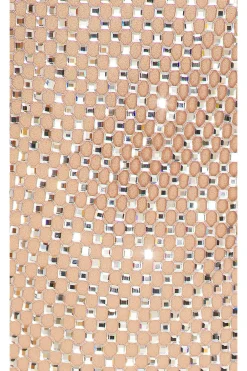 Sequin Mesh Midi Dress