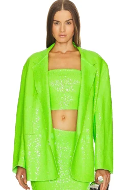 Sequin Oversized Double Breasted Jacket