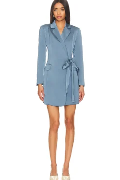 Side Tie Blazer Dress