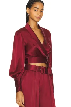 Silk Wrap Top
