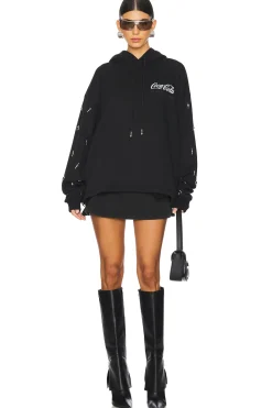 Silver Charm Sleeves Hoodie