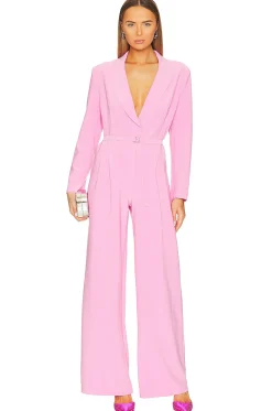 Single Breasted Straight Leg Jumpsuit