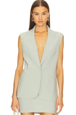 Sleeveless Single Breasted Jacket