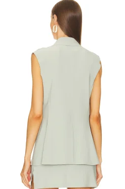 Sleeveless Single Breasted Jacket