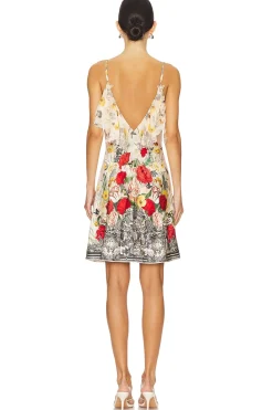 Slip Dress With Back Frill