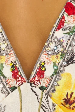 Slip Dress With Back Frill