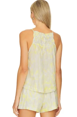 Smocked Neck Halter Top