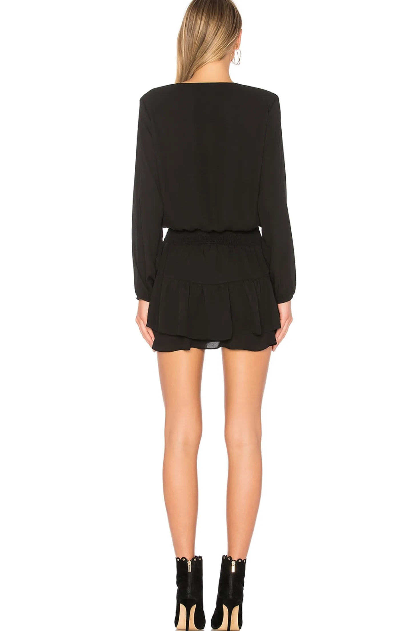 Smocked Surplice Dress