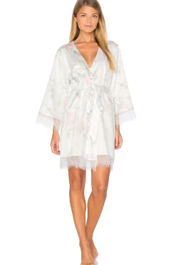 Sophia Lace Trim Robe