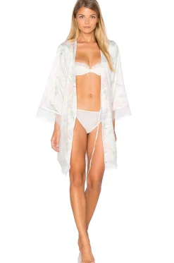 Sophia Lace Trim Robe