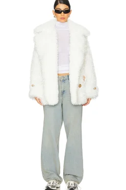 Sophie Faux Fur Peacoat