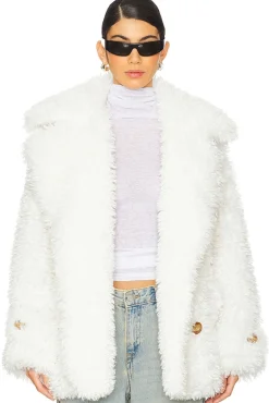 Sophie Faux Fur Peacoat